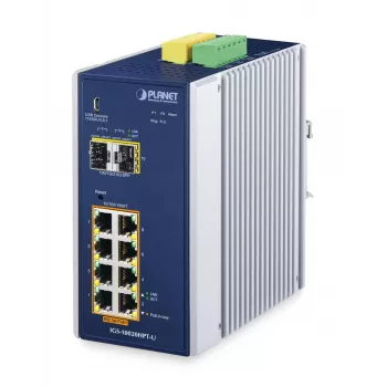 Pārvaldāms slēdzis PLANET IGS-10020HPT-U L2+/L3 8x Gigabit Ethernet PoE