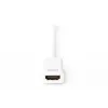 Digitus Mini DP uz HDMI Type A adaptera kabelis 0.15 m balts