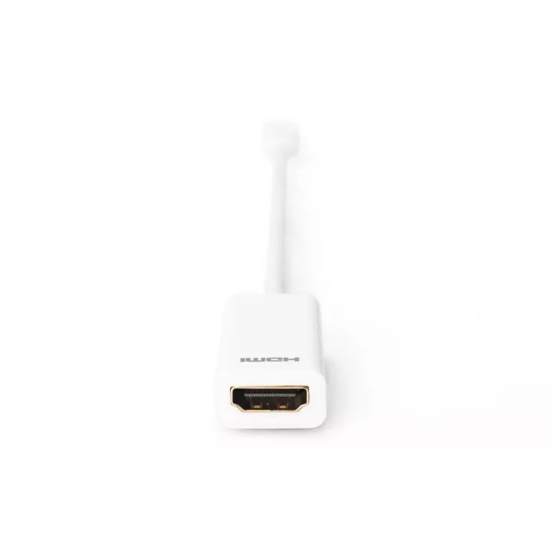 Digitus Mini DP uz HDMI Type A adaptera kabelis 0.15 m balts