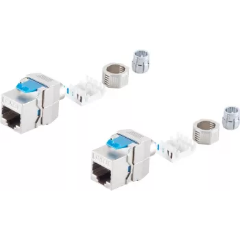 Keystone ligzda ShiverPeaks BS08-45005-2 Cat 8.1 metāla, ekranēts RJ45 modulis