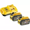 DeWALT DCB118Y2T-QW lādētājs un 2x 12 Ah akumulatoru komplekts