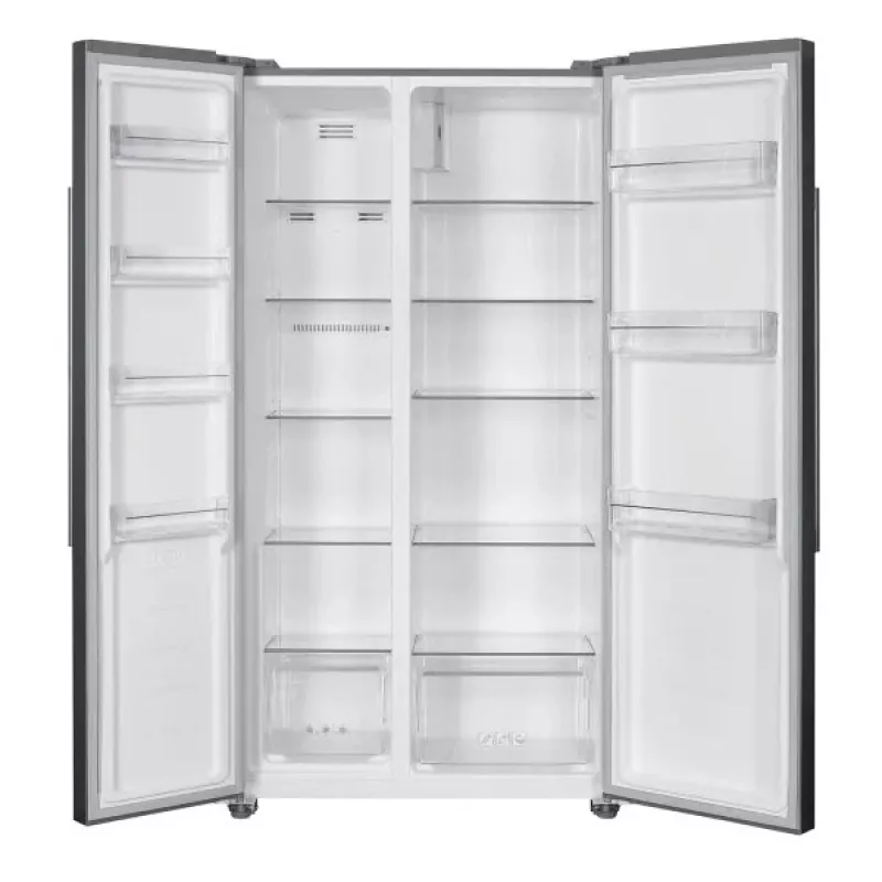 Ledusskapis Side-by-Side MPM MPM-427-SBS-05/NL — 472 L, No Frost, Invertors, LED displejs, Balts, 900×1770×590 mm