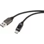 Renkforce RF-6249616 USB kabelis sudraba krāsā