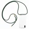 Phone necklace maciņš Lookabe iPhone X / Xs — zelts ar zaļu siksnu