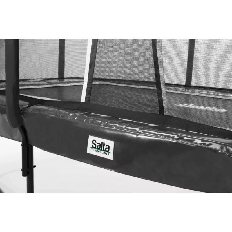 Trampolīns Salta First Class taisnstūra 214 x 366 cm, fitnesa aprīkojums, melns