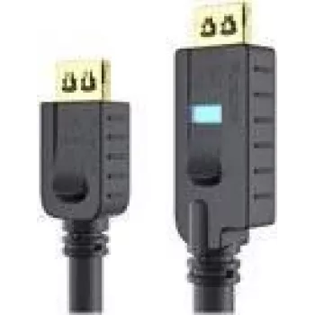 PureLink OneAV PI2010-300 - HDMI-Kabel mit Ethernet - HDMI männlich zu HDMI männlich - 30 m - Dreifachisolierung - Schwarz - rund, aktiv (PI2010-300)