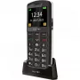 Bea-fon SL260 Silver Line tālrunis ar pogām, 2,2 collas, 176 x 220, microSD, melnā/sudraba krāsā