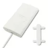 Qoltec 57013 visvirziena 4G LTE antena iekštelpām, 2x SMA, 0,6-2,7 GHz, 30 dBi, vertikāla polarizācija, 50 Ω, balts ABS