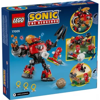 LEGO Construction Toy set Sonic the Hedgehog 77005 Knuckles vs Dr Eggman Egg Crusher Mech, 350 gab., vecumam 8+