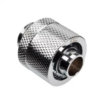 Alphacool Eiszapfen taisnais savienotājs G1/4 collas AG uz 16/10mm - hroms Sudrabs