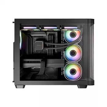 Datora korpuss LC-Power LC-8001B-ON Midi Tower Melns