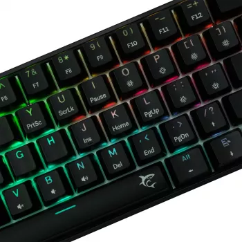 Mehāniskā tastatūra White Shark Shinobi-2 Melna US izkārtojums ar Brown slēdžiem