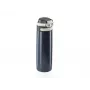 Ceļojumu krūze Leifheit 03275 600 ml nerūsējošais tērauds, dubultsienu, necaurplūstoša, atlokāms vāciņš, rokturis, melna/zila