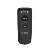 Roku svītrkodu lasītājs Zebra CS60 1D/2D LED Bezvadu IP65 Melns, Bluetooth/USB, 100 m diapazons, 83 g