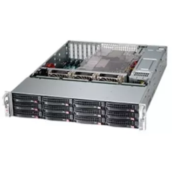 Servera korpuss Supermicro SC826BE1C4-R1K23LPB Rack Melns