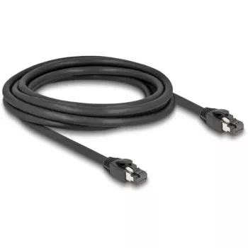 DeLOCK RJ45 tīkla kabelis Cat.8.1 S/FTP 3 m 40 Gbps Melns
