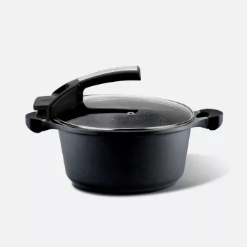 Katliņš Pensofal Saxum 24 cm ar stikla vāku