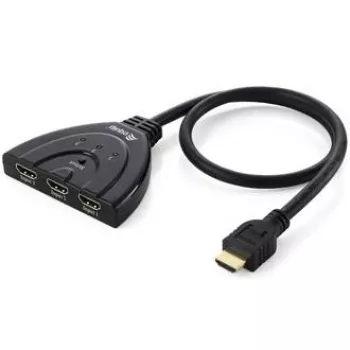 Equip 3x1 HDMI slēdzis, Full HD, 1920 x 1080 pikseļi, Melns