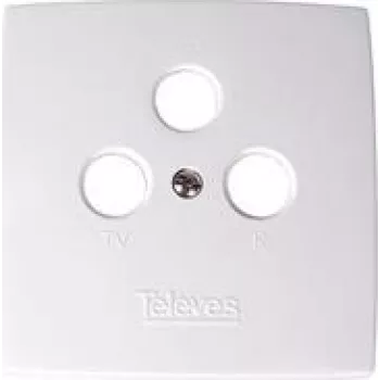 Televes 544302 sienas plāksne balta TV-R-SAT slēpšanai