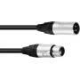 XLR kabelis PSSO 3 kontaktu, balansēts audio kabelis, 5 m, Neutrik savienotāji