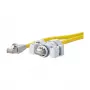 METZ CONNECT BTR E-DAT Industry IP67 V6 - Pārvienotājs - RJ-45 (Tēviņš) - RJ-45 (Tēviņš) - 1,0 m - Ekranēts - CAT 6 - Dzeltens (141N113K10010)