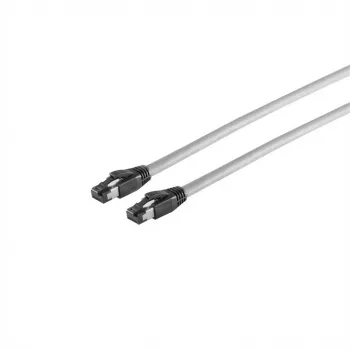 Captiva 80287 Patch kabelis CAT 8 RJ45 5m Pelēks