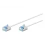 Goobay 74326 Īpaši Elastīgs CAT 6A Patch Kabelis, Plāns, U/FTP, 0,15 m, Balts