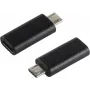 S/CONN 14-05019 USB dzimuma pārveidotājs MicroB (USB 2.0) uz Type-C (USB 3.1), melns