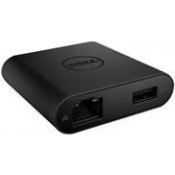 Dell DA200 ārējais video adapteris - USB-C - D-Sub, HDMI - saderīgs ar Inspiron 5502, 7306 2-in-1, Precision 75XX, Vostro 53XX, 5502, 7500, XPS 13 93XX (MVF8N)