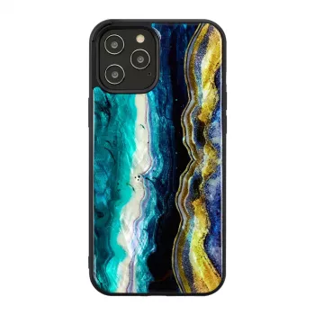 Aizsargmaciņa iKins Apple iPhone 12 Pro Max — purpura ahāta dizains