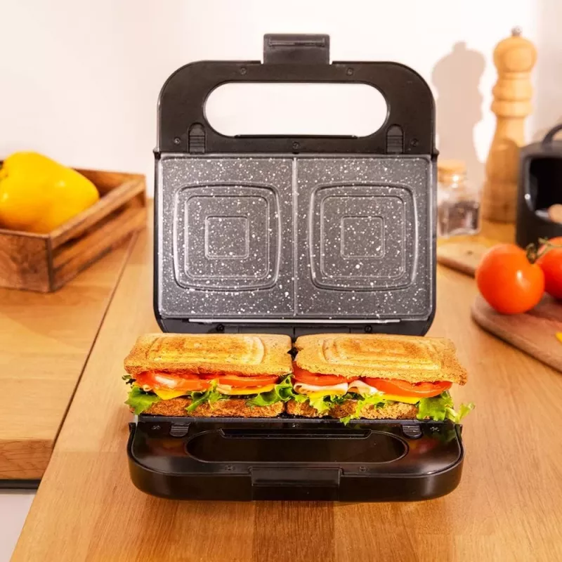 Cecotec Sandwich Maker Rock’nToast 4in1 1000 W 4 plāksnes Melns