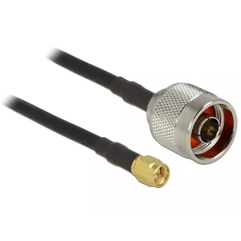 Koaksiālais kabelis CFD200 DeLOCK 89420 2,5 m SMA Melns