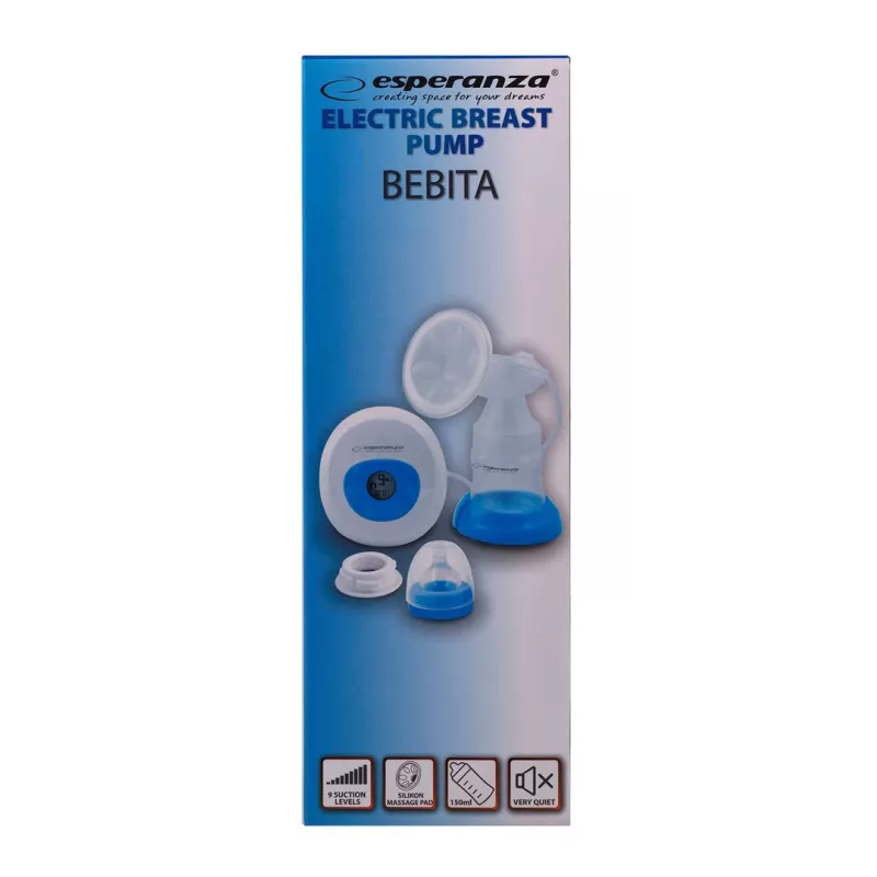 Elektriskais krūts sūknis ESPERANZA ECM001B, 1550 ml, AC/baterija