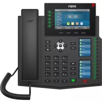IP telefons Fanvil X6U V2 Melns 20 līnijas LCD Wi-Fi