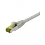 Patch kabelis RJ45, CAT6A 500Mhz, 3m, Pelēks, S-STP(S/FTP), TPE/LSZH(Ultraflex), AWG26, ar Cat.7 neapstrādātu kabeli, Synergy 21 (S217606)