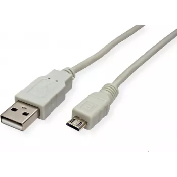ITB STANDARD USB 2.0 kabelis A Micro B bēšs - Digitālais/datu kabelis (S3152)