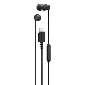 Sony IER-EX15C Austiņas Vadu Iekšauss Zvaniem/Mūzikai USB Type-C Melnas