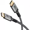 Pro DisplayPort 1.4 Sleeved kabelis - 2m - Melns