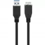 USB A uz Micro-USB B kabelis GOOBAY 95026 — 1,8 m, vīriešu-vīriešu, melns