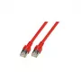 EFB-Elektronik RJ45 savienojuma kabelis Cat.5e SF/UTP PVC CCA Sarkans 1m (K5458.1)