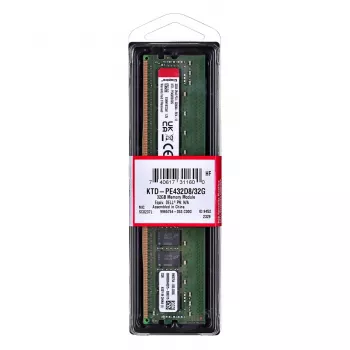 Kingston Technology KTD-PE432D8/32G atmiņas modulis 32 GB 1 x 32 GB DDR4 3200 MT/s 288-pin DIMM ECC