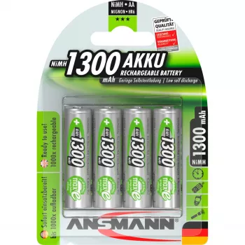 Ansmann AA uzlādējama baterija (NiMH, 1,2 V, 4 gab.)