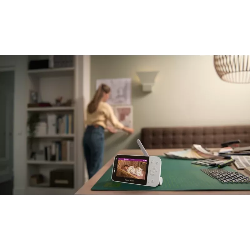 Philips AVENT SCD953/26 video bērnu monitors 400 m Wi-Fi Pelēks, Balts