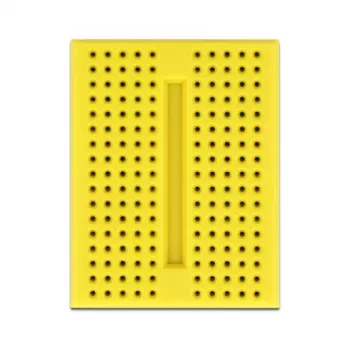 DELOCK 18320 Plastmasas maizes dēlis — dzeltena prototipēšanas plate 36×46×10 mm