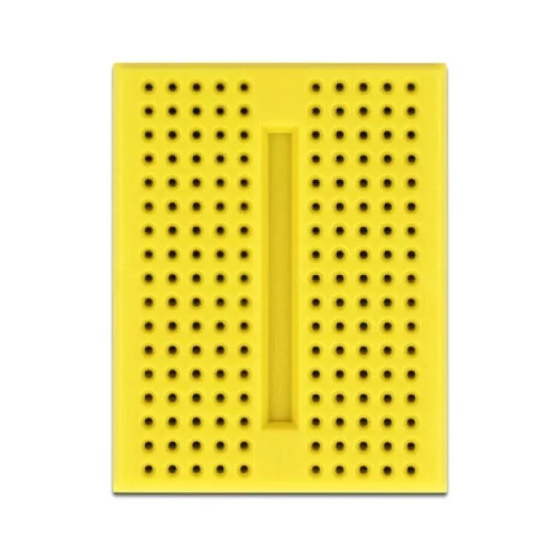 DELOCK 18320 Plastmasas maizes dēlis — dzeltena prototipēšanas plate 36×46×10 mm
