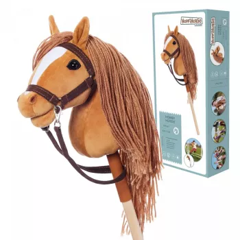 Zirgs uz kociņa HOPPIHORSE Hobby Horse A4 Chestnut