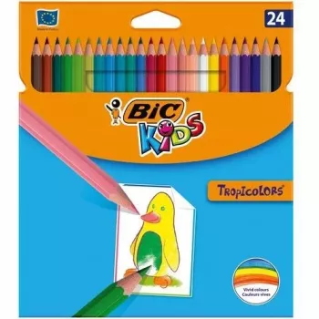 BIC TROPICOLORS krāsainie zīmuļi 24 krāsas 022510