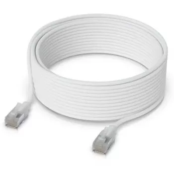Tīkla kabelis Ubiquiti UACC-Cable-Patch-EL-C6A-12M-W RJ-45 Cat6a 12m Caurspīdīgi balts