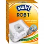 Putekļu maisiņi SWIRL EcoPor ROB1 saderīgi dažādiem putekļsūcējiem, papīra mikrofiltri, 5 iepakojums