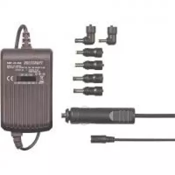 Portatīvā datora barošanas bloks Voltcraft SMP-45 USB 45W, izvēlams izejas spriegums 9,5V/12V/15V/16V/18V, USB lādēšanas pieslēgvieta
